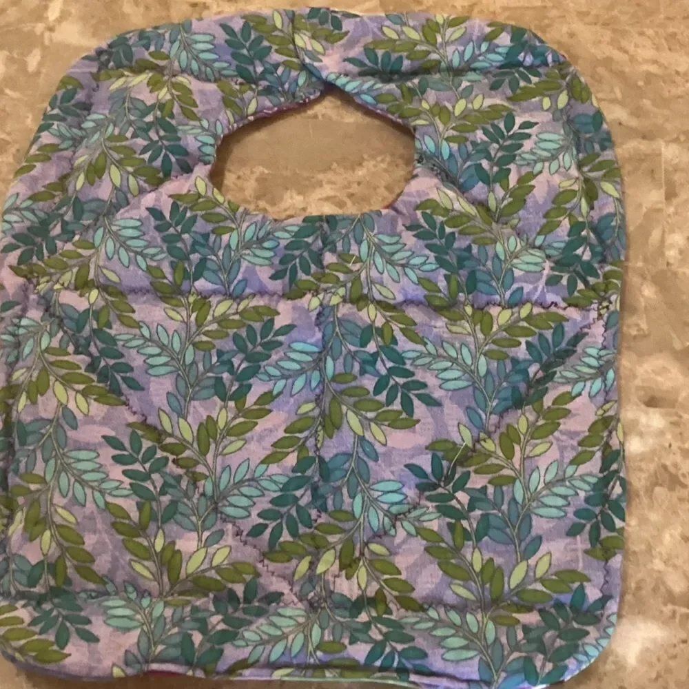 NWOT. Hand Crafted Quilted Reversible Baby Bib $12 ea. or 3/$25